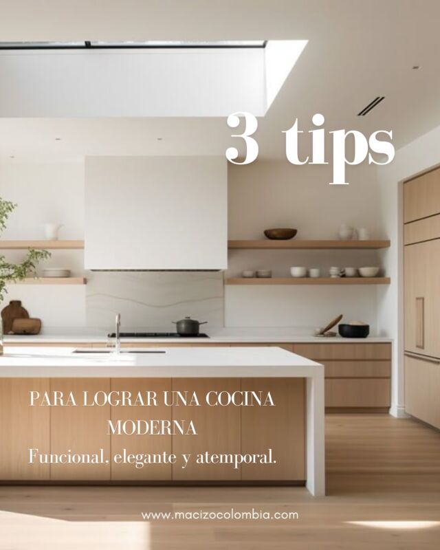 ¿Quieres una cocina moderna y funcional?
Aquí van 3 tips que no fallan:

1️⃣ Materiales que hablen diseño: La clave está en la mezcla. Madera natural, tonos neutros, mármol o acabados mate crean una cocina moderna con carácter.
2️⃣ Líneas limpias: Menos es más. Opta por muebles sin tiradores, formas puras y acabados lisos.
3️⃣ Iluminación estratégica: El diseño no solo se ve, se siente. Usa luces bajo los gabinetes y detalles empotrados para realzar el espacio.

En Macizo Colombia somos pioneros en diseño de cocinas hechas a la medida de tus ideas.

💬 Comenta “QUIERO LA GUÍA” y te enviamos la guía completa para lograr la cocina de tus sueños.

📍 Diagonal 76A #55B-31, Bogotá
📞 (57) 601 702 9792
📲 WhatsApp 318 676 2167
🌐 www.macizocolombia.com

#MacizoColombia #CocinasModernas #DiseñoDeCocinas #CocinasALaMedida #CocinasConEstilo #DiseñoColombiano #EspaciosFuncionales #AltaCarpintería #FabricantesDirectos #DiseñoParaTuHogar
